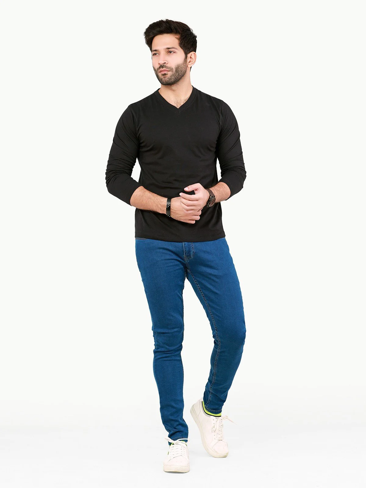 V-Neck Basic Tee - EMTBF22-009 - Image 2