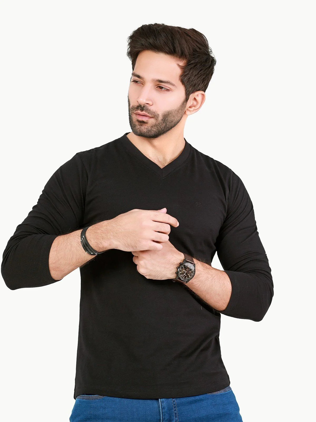 V-Neck Basic Tee - EMTBF22-009 - Image 4