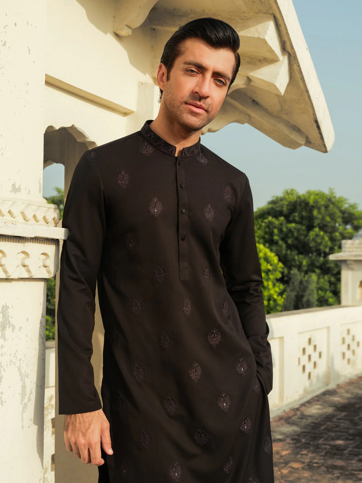 Embroidered Blended Kurta - EMTKC23-096 - Image 2