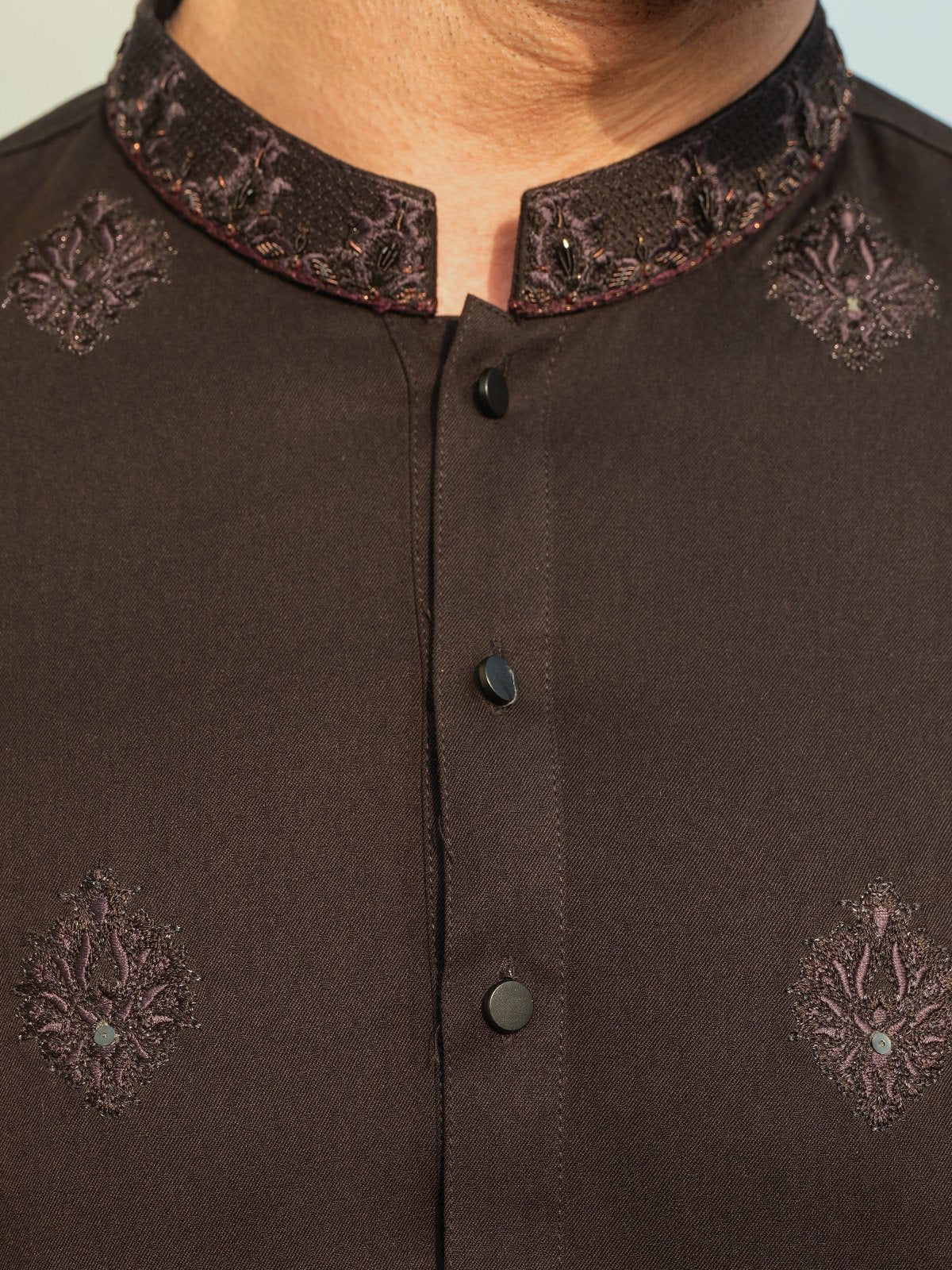 Embroidered Blended Kurta - EMTKC23-096 - Image 4