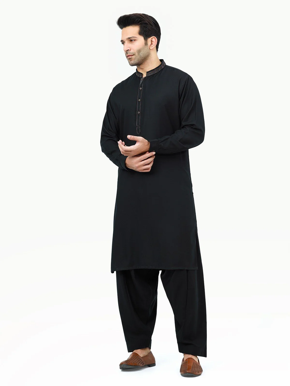 Embroidered Blended Shalwar Kameez - EMTKS22S-40977 - Image 3