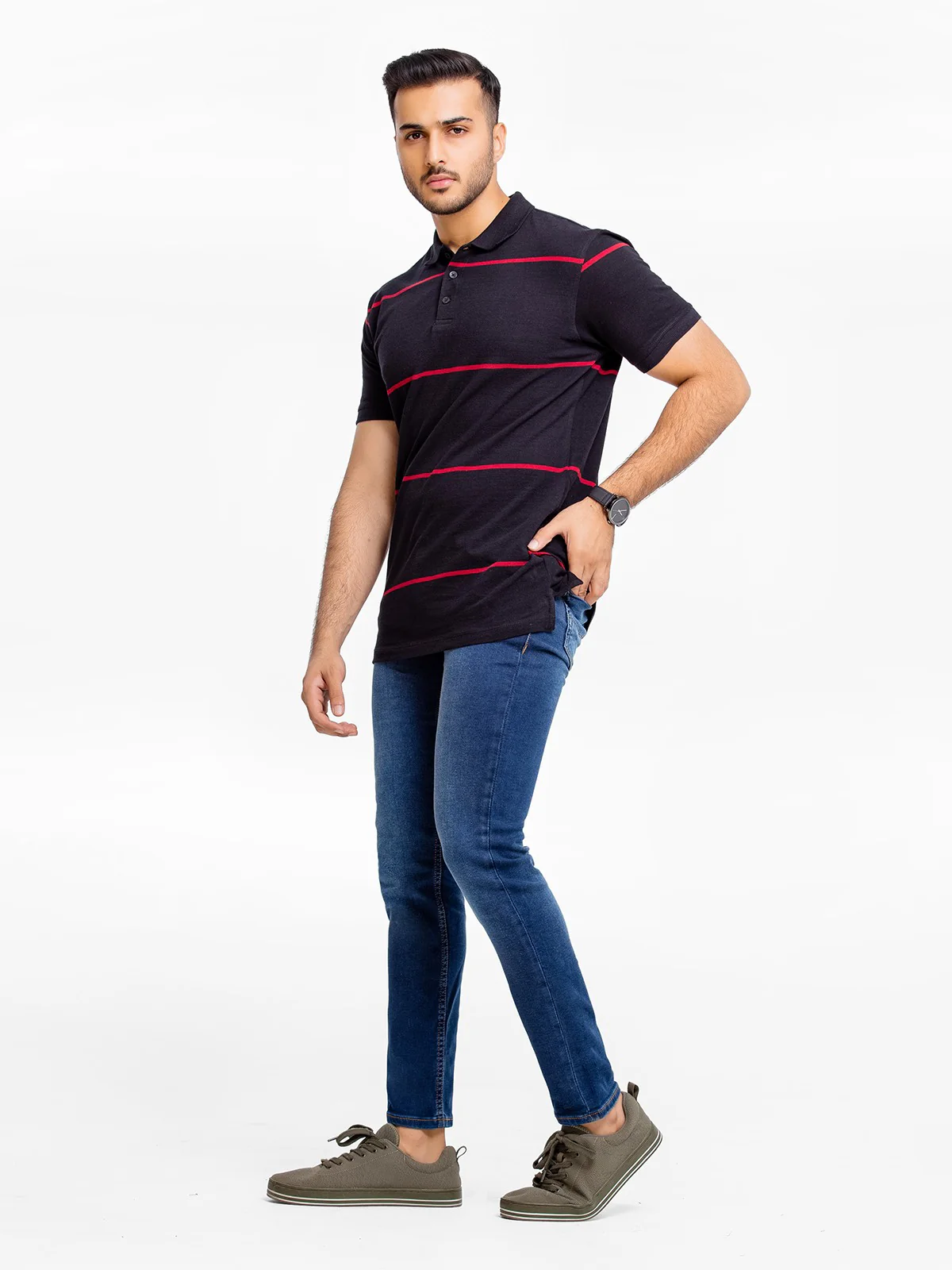 Striped Polo - EMTPS23-004 - Image 4