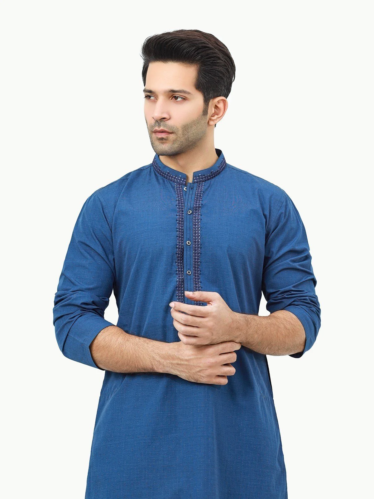 Embroidered Cotton Kurta - EMTK22-99275 - Image 2