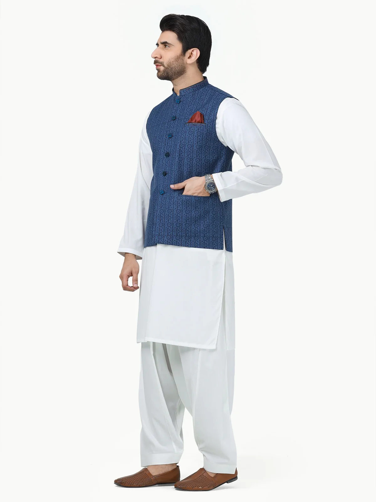 Cotton Waistcoat - EMTWC22-35816 - Image 3