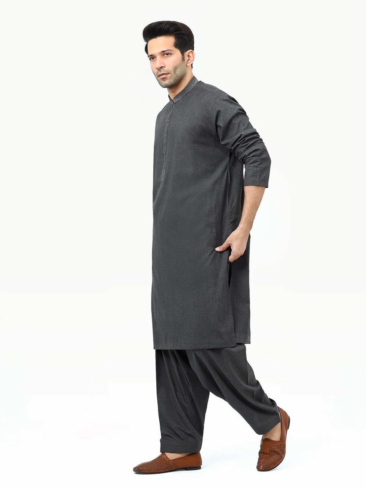 Embroidered Blended Shalwar Kameez - EMTKS22S-40980 - Image 2