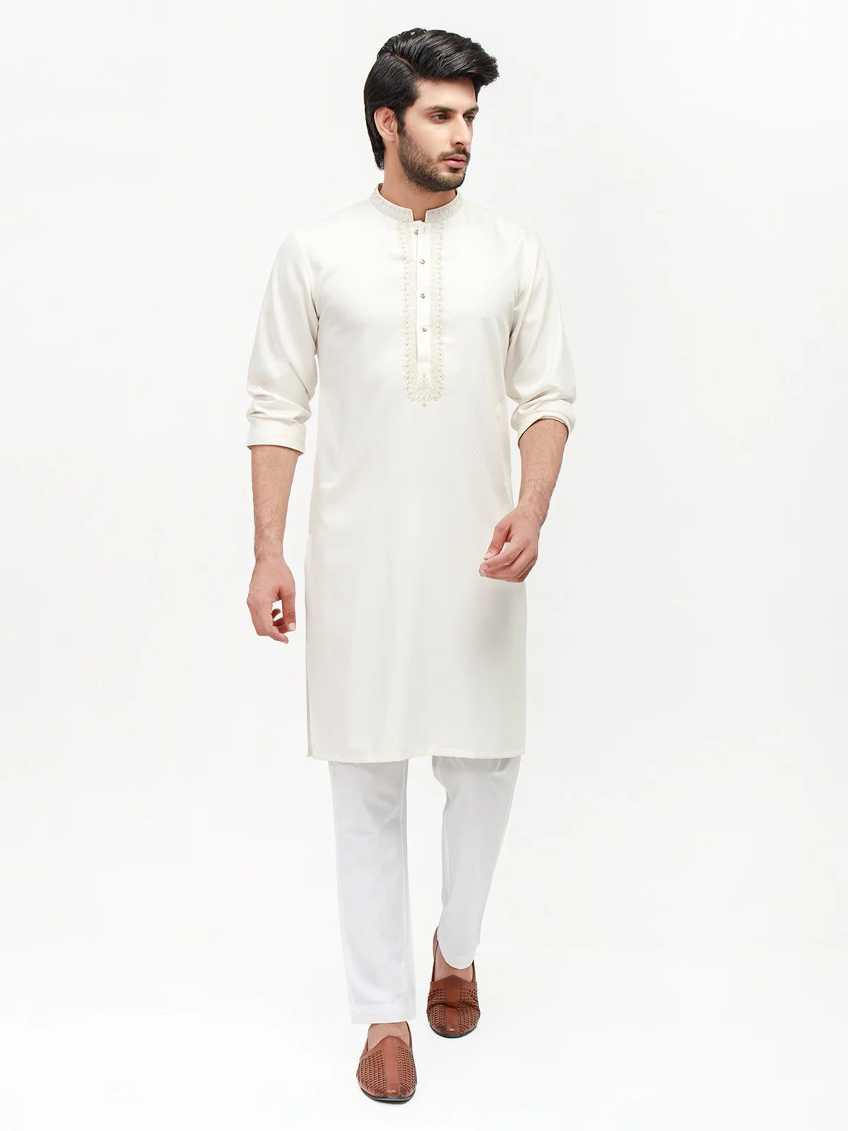 Embroidered Blended Kurta - EMTKC21-069