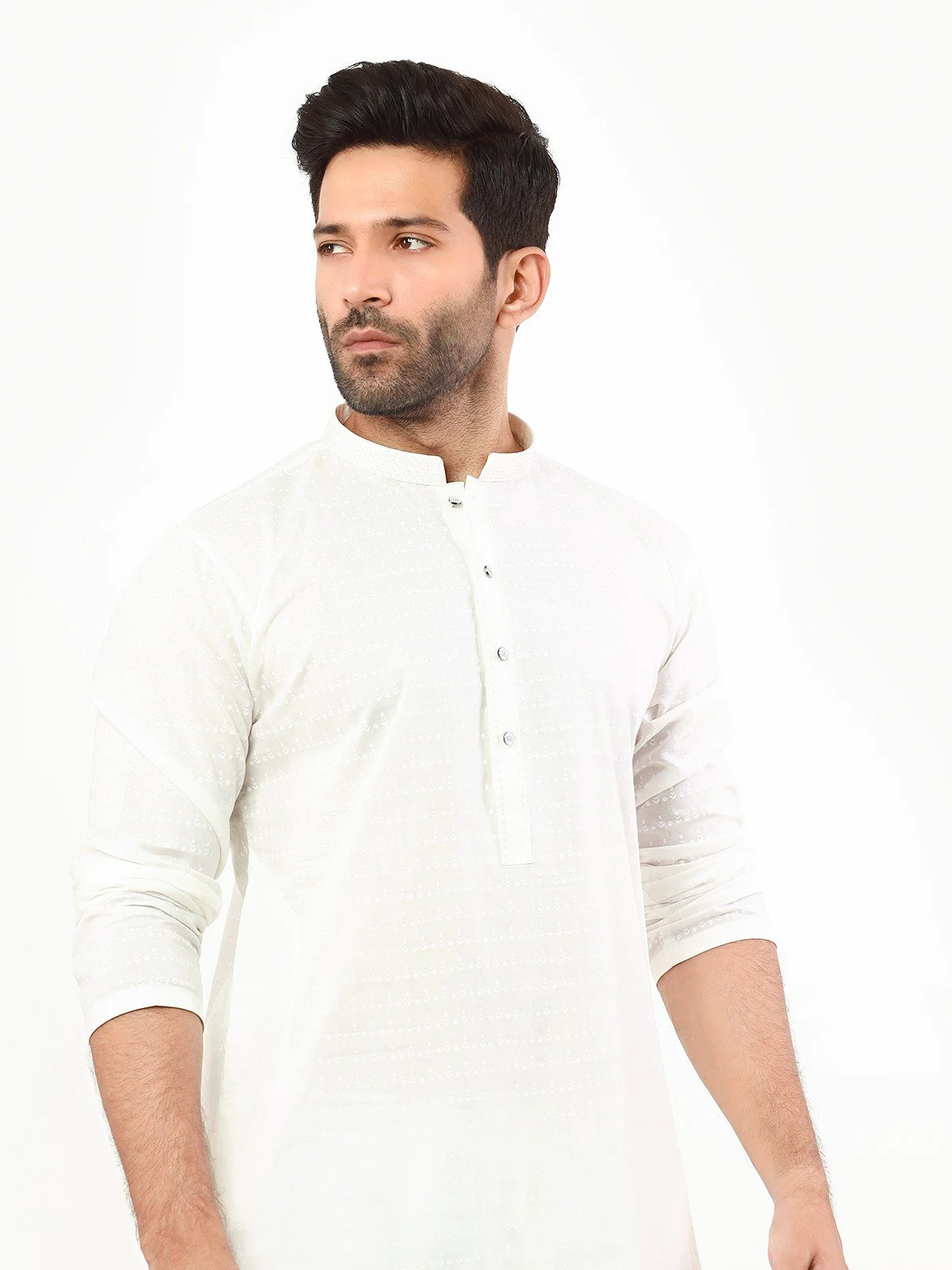 Embroidered Cotton Kurta - EMTK22S-99228 - Image 2