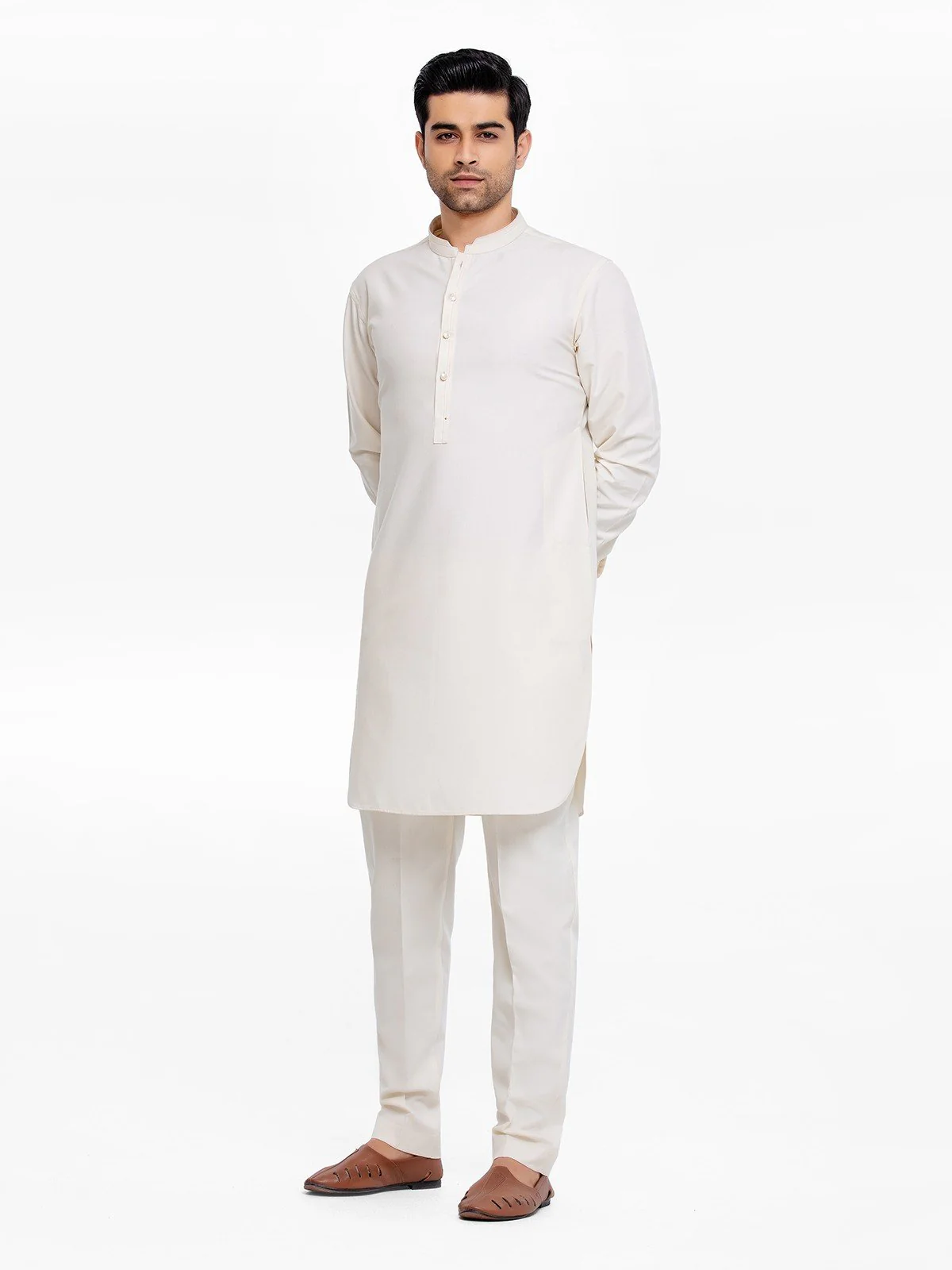 Blended Kurta Pajama - EMTSW23W-99385 - Image 3