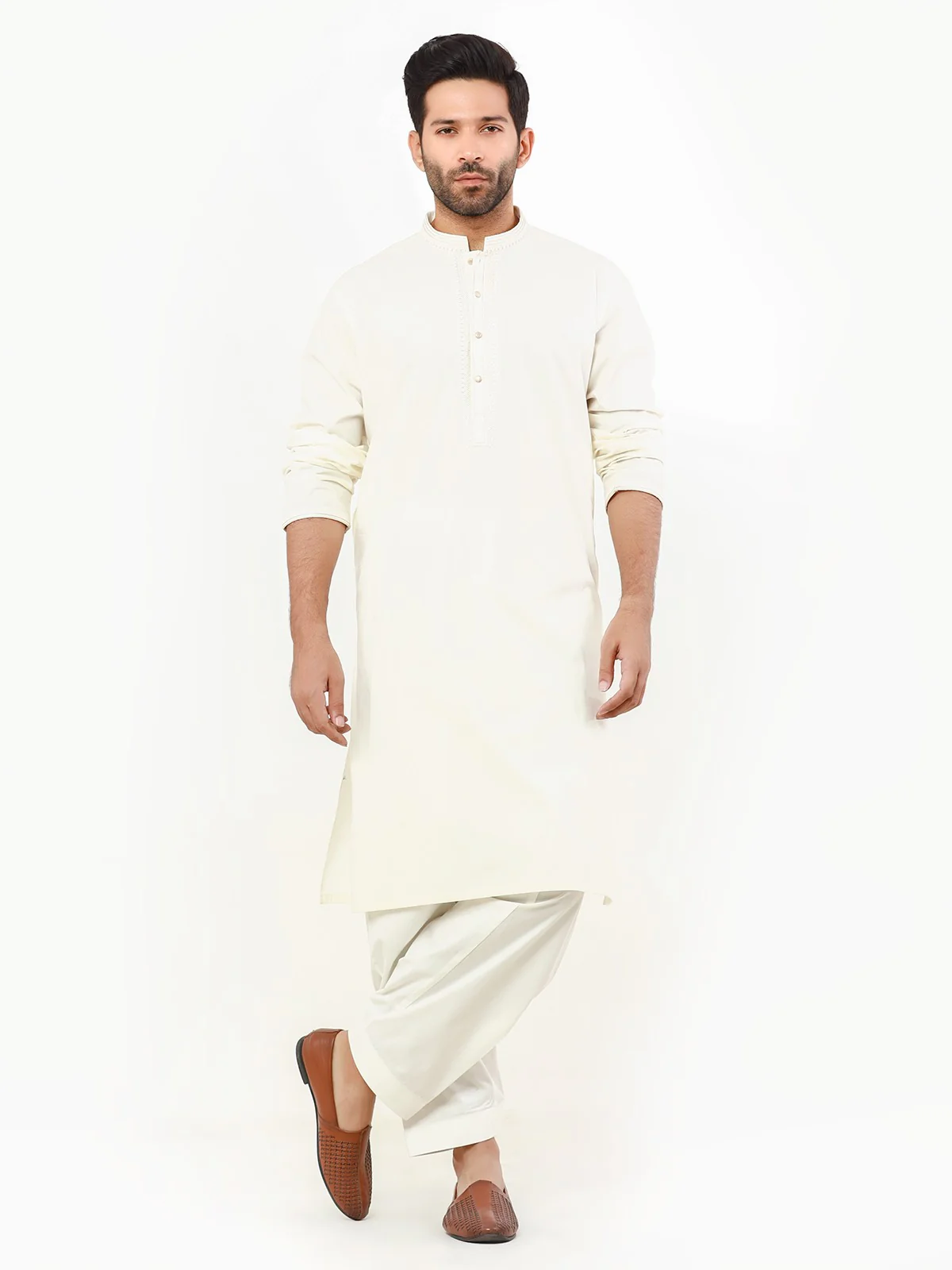 Embroidered Cotton Shalwar Kameez - EMTKS22-40970 - Image 3