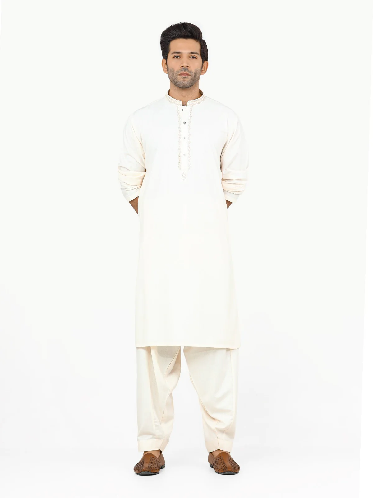 Embroidered Blended Shalwar Kameez - EMTKS22S-40947