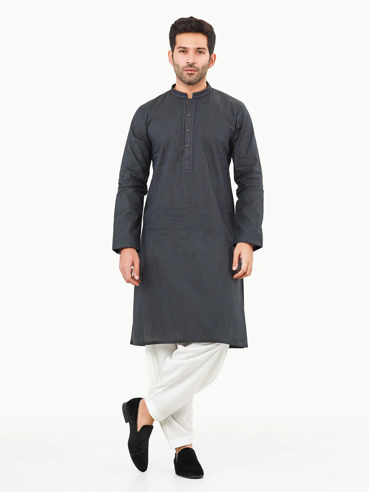 Embroidered Cotton Kurta - EMTK22S-99230