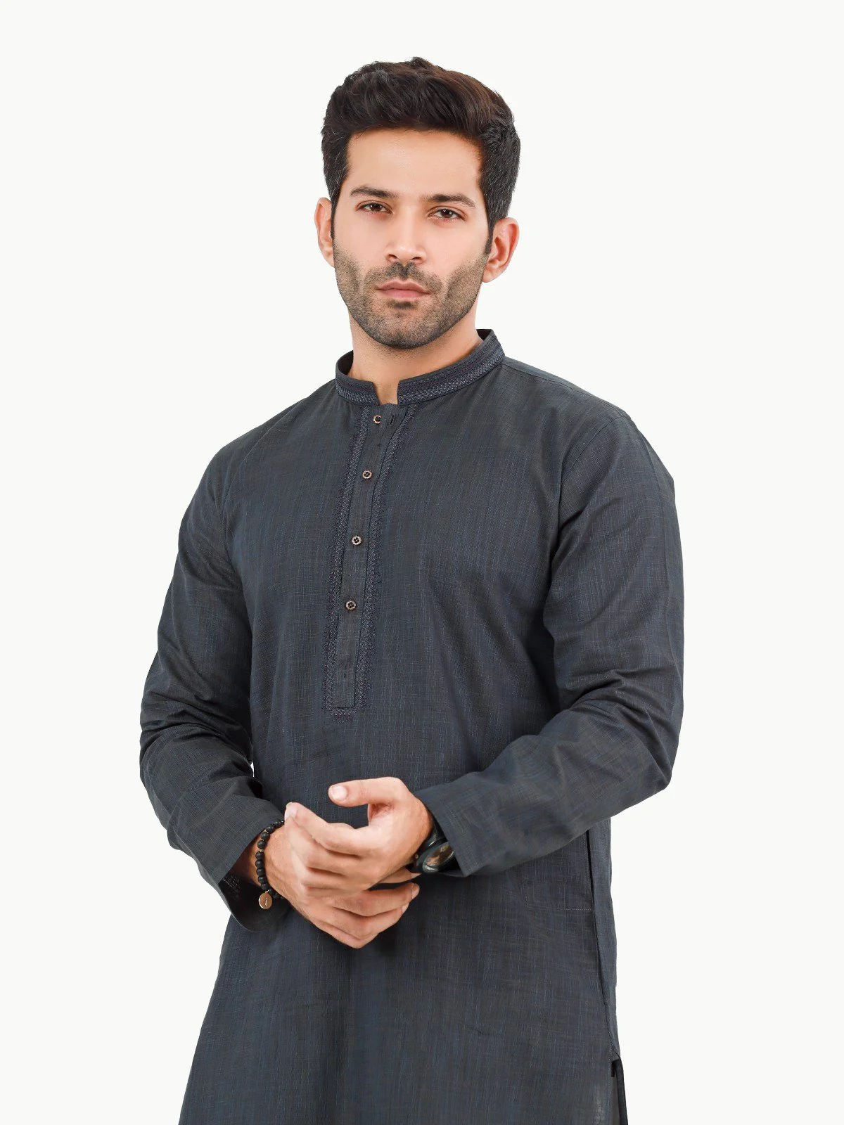 Embroidered Cotton Kurta - EMTK22S-99230 - Image 2
