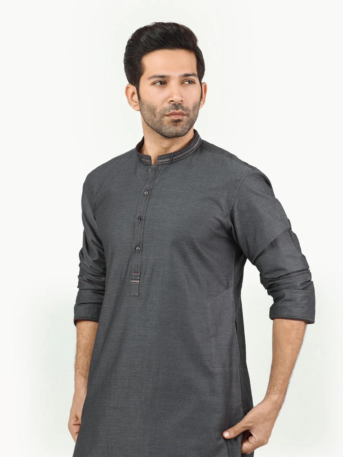 Embroidered Cotton Kurta - EMTK22-99262 - Image 2