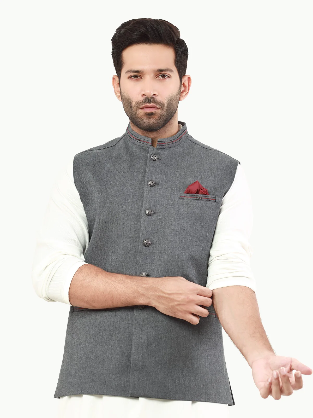 Cotton Waistcoat - EMTWC22-35812 - Image 2