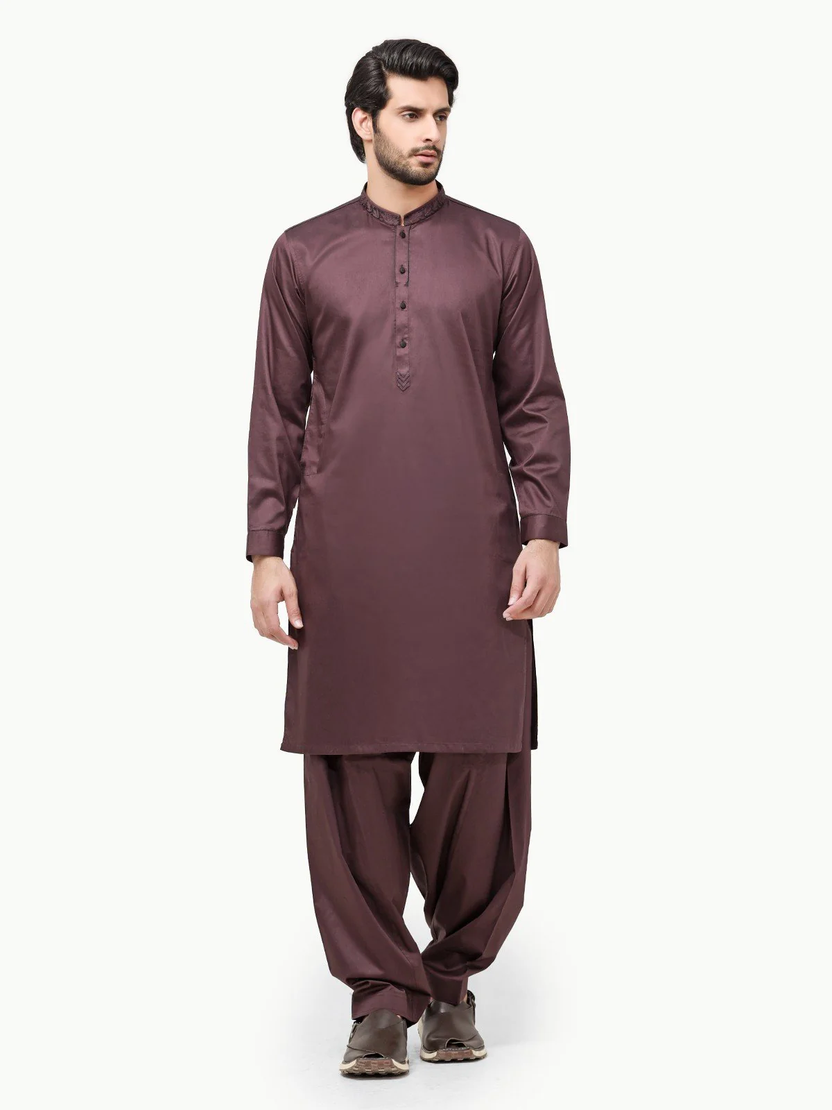 Embroidered Cotton Shalwar Kameez - EMTSW22W-99249