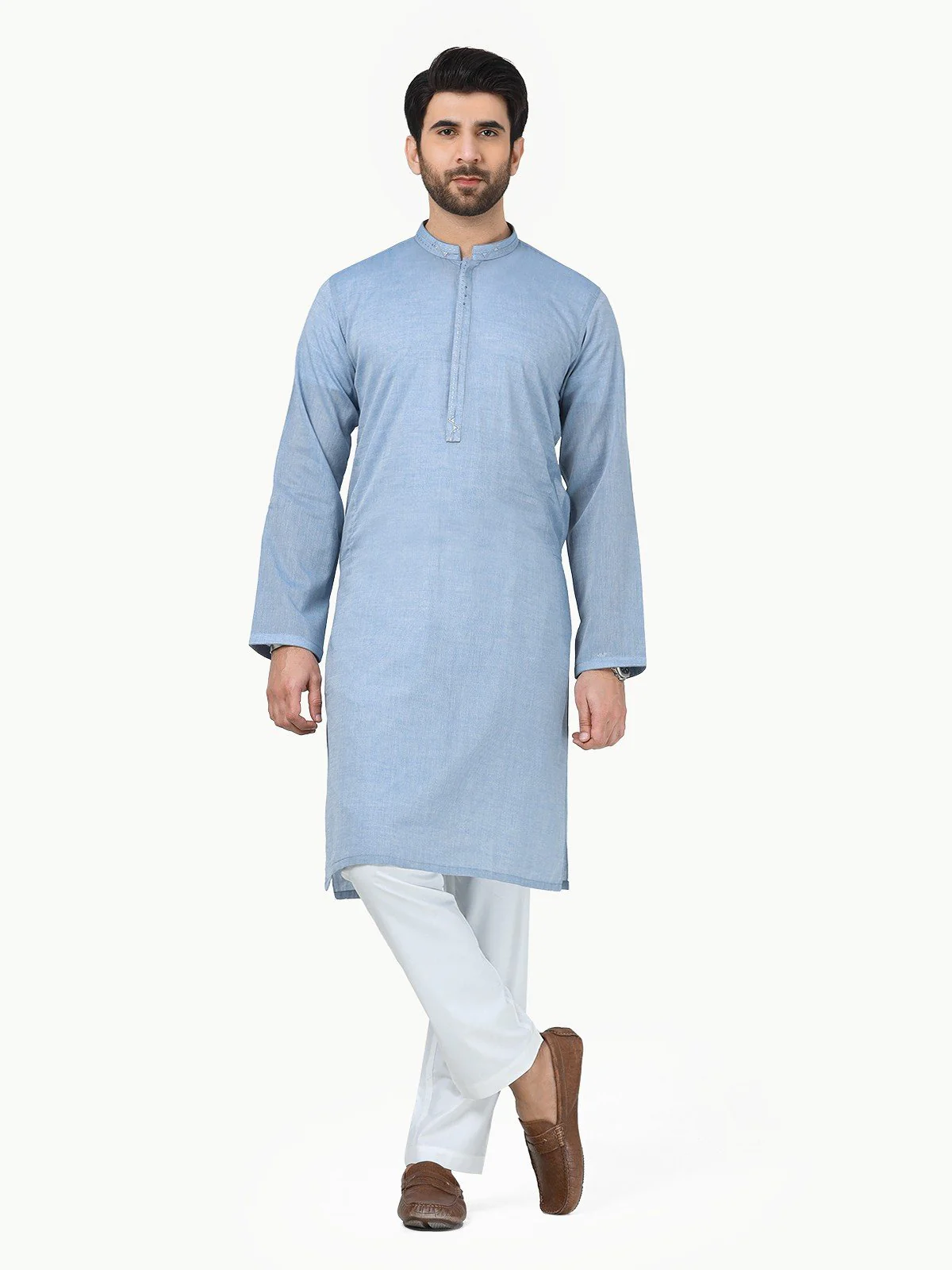 Embroidered Cotton Kurta - EMTK22-99281