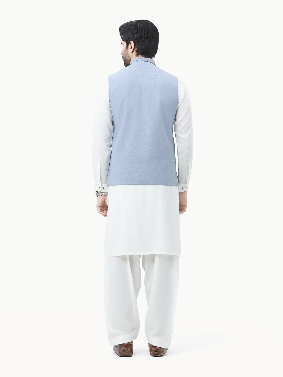 Embroidered Cotton Waistcoat - EMTWCC22-143 - Image 4