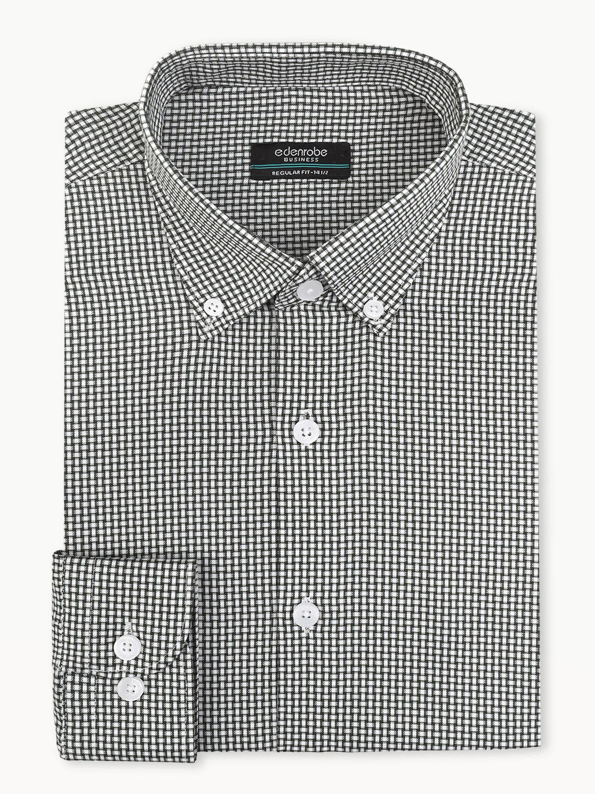 Business Check Shirt - EMTSB22-088
