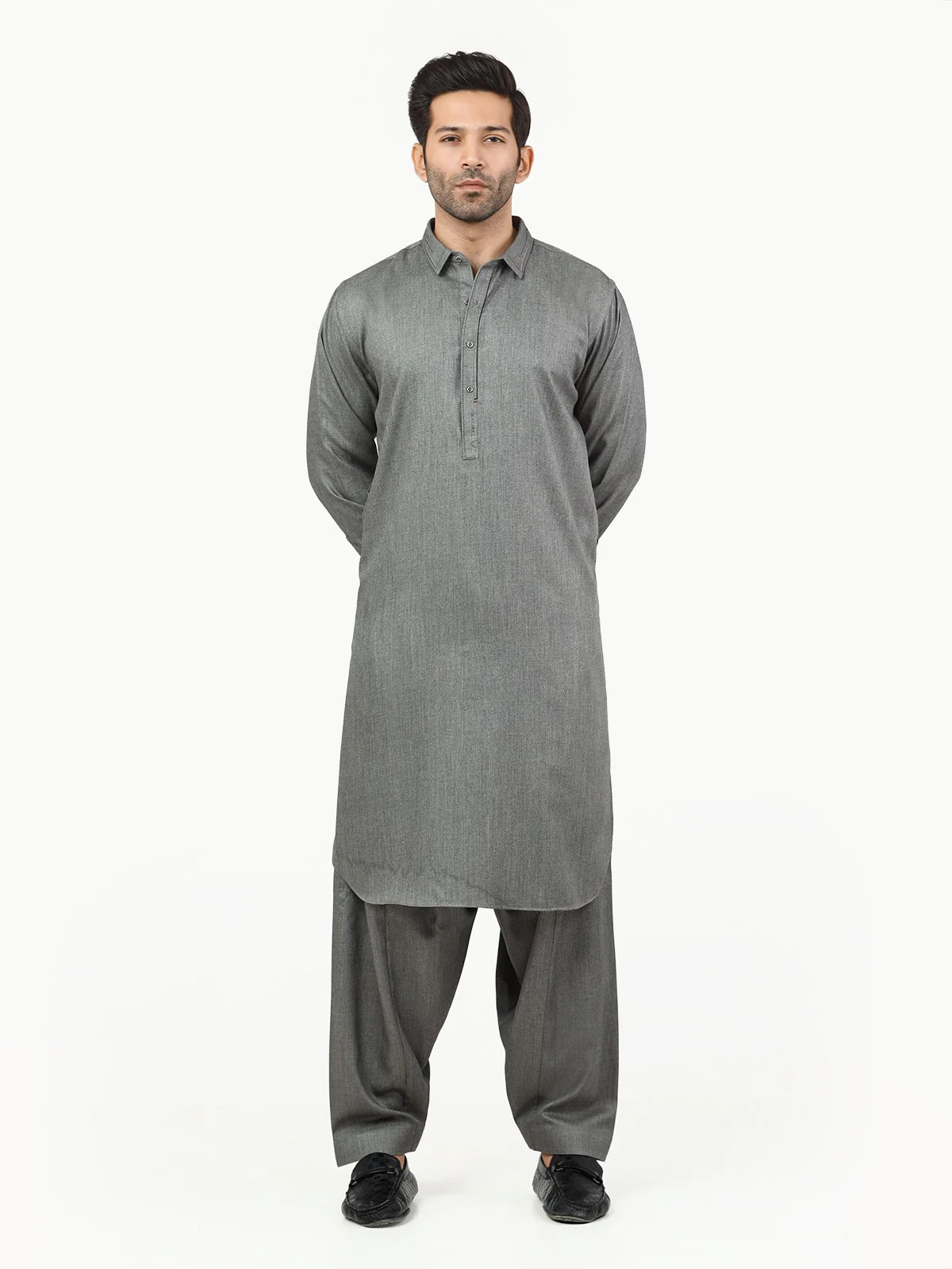 Embroidered Blended Shalwar Kameez - EMTKS22W-40976