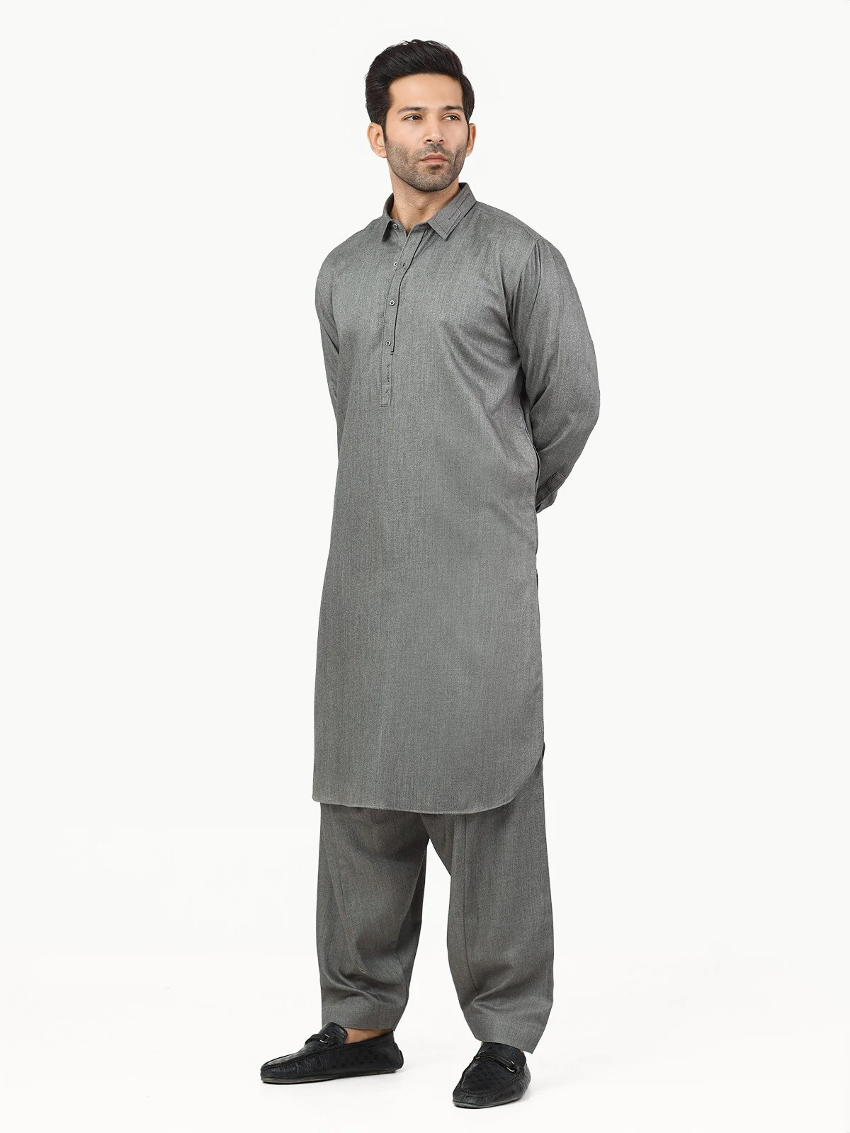 Embroidered Blended Shalwar Kameez - EMTKS22W-40976 - Image 3