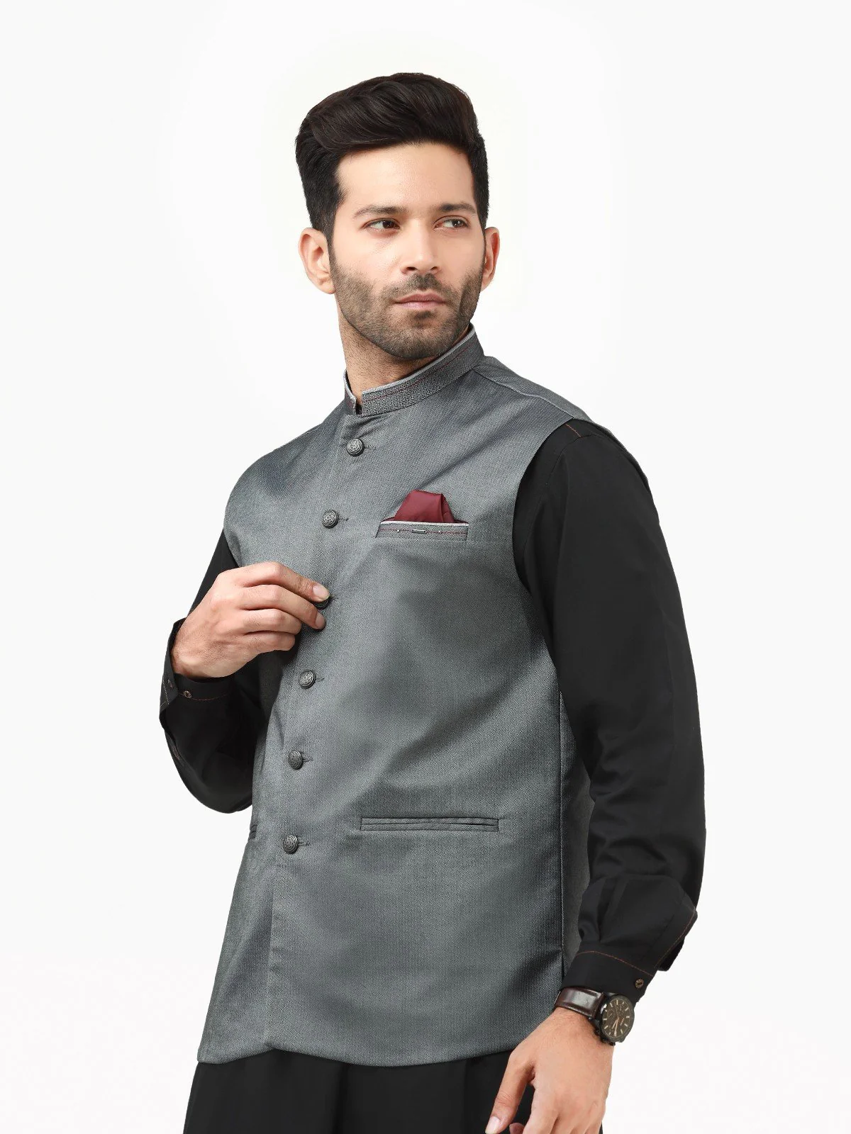 Cotton Waistcoat - EMTWC22-35796 - Image 2