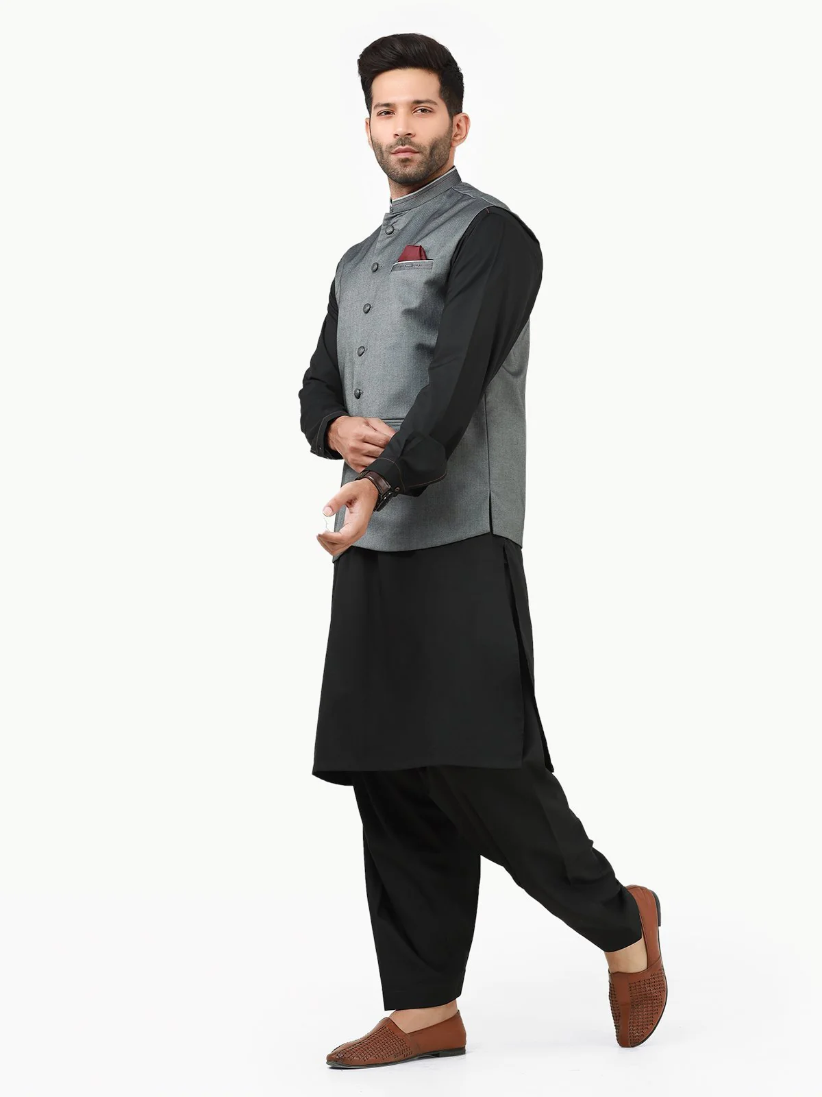 Cotton Waistcoat - EMTWC22-35796 - Image 3