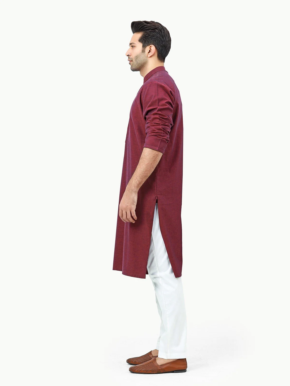 Embroidered Cotton Kurta - EMTK22-99274 - Image 3