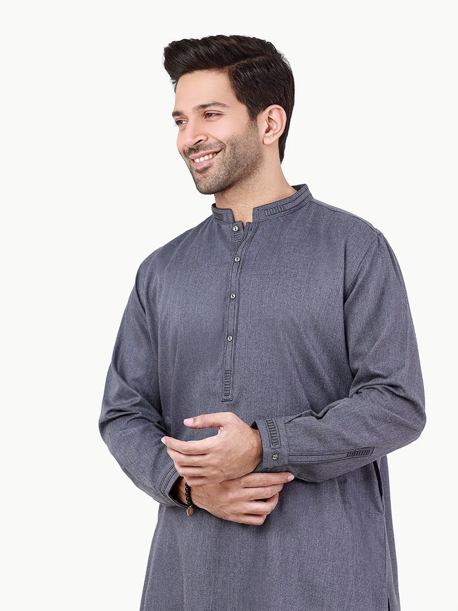 Embroidered Blended Shalwar Kameez - EMTKS22S-40979 - Image 2