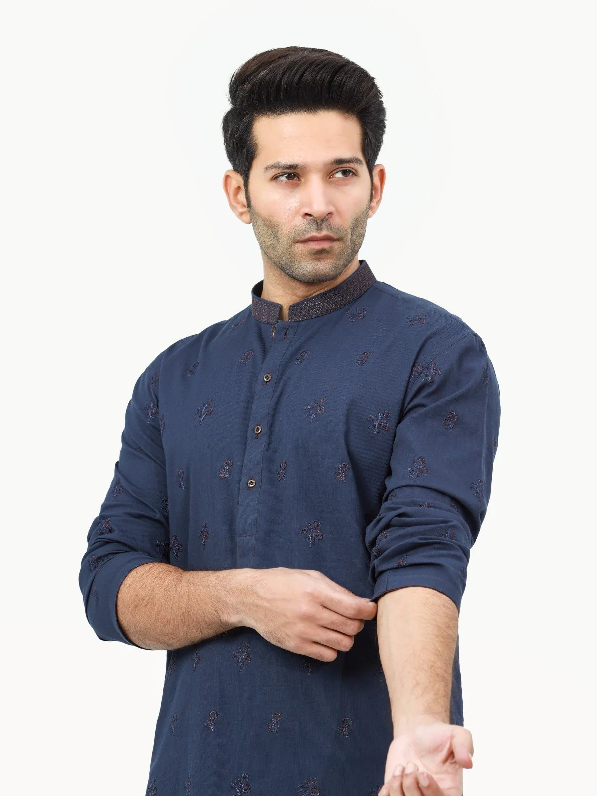 Embroidered Blended Kurta - EMTKC22-077 - Image 2
