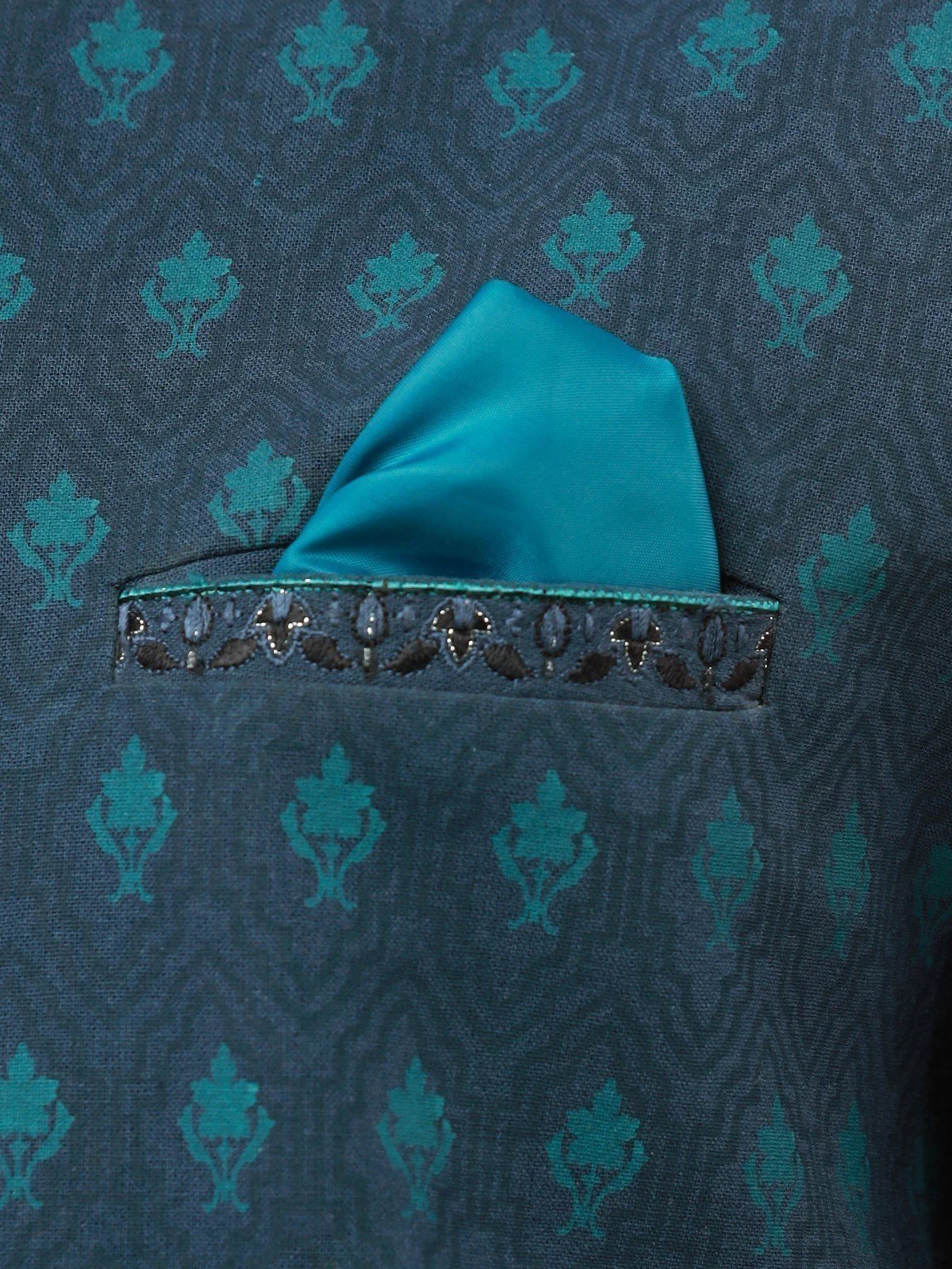Embroidered Cotton Waistcoat - EMTWC22-35791 - Image 5