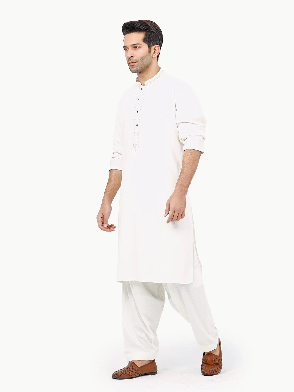 Embroidered Blended Shalwar Kameez - EMTKS22S-40955 - Image 3