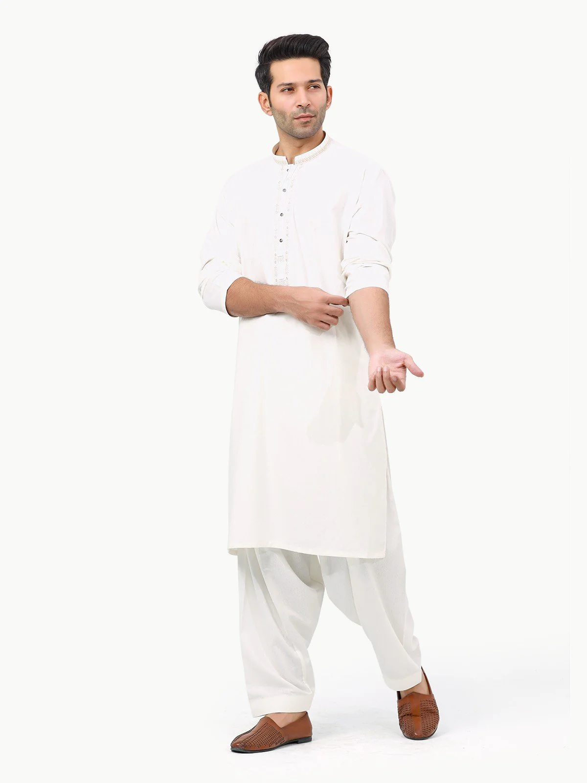 Embroidered Blended Shalwar Kameez - EMTKS22S-40955 - Image 4