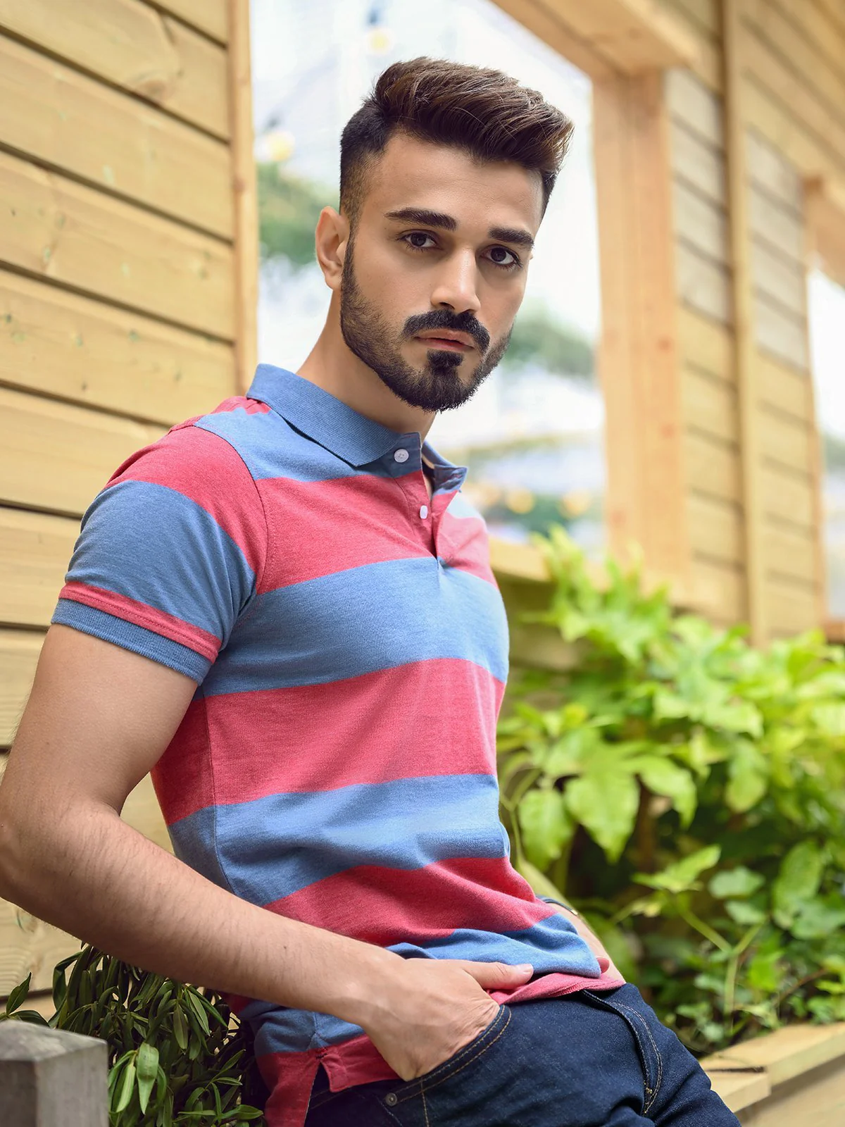 Striped Polo - EMTPS22-017