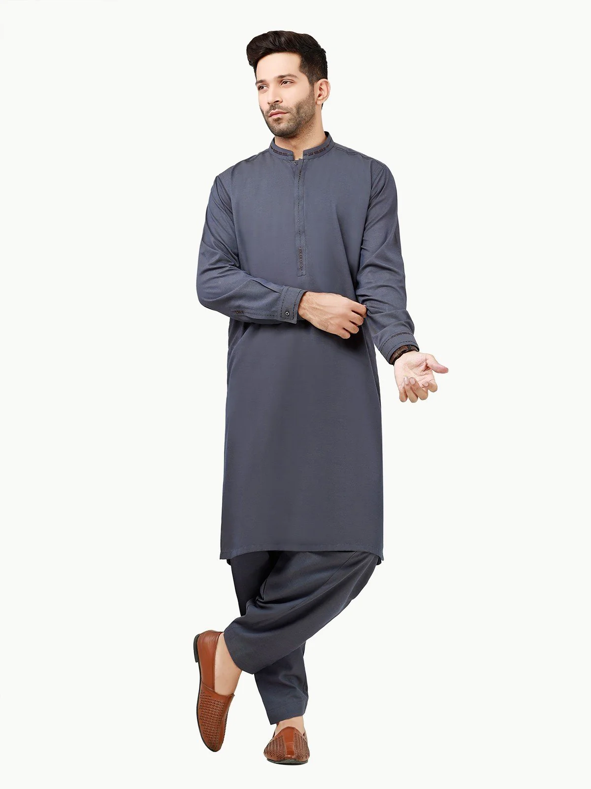 Embroidered Blended Shalwar Kameez - EMTKS22S-40956