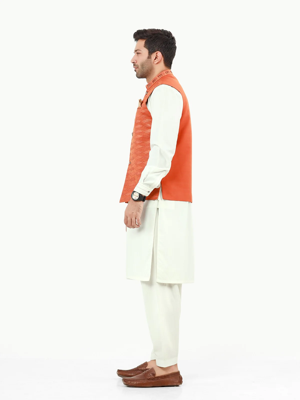 Embroidered Khaddar Waistcoat - EMTWCC22-126 - Image 3