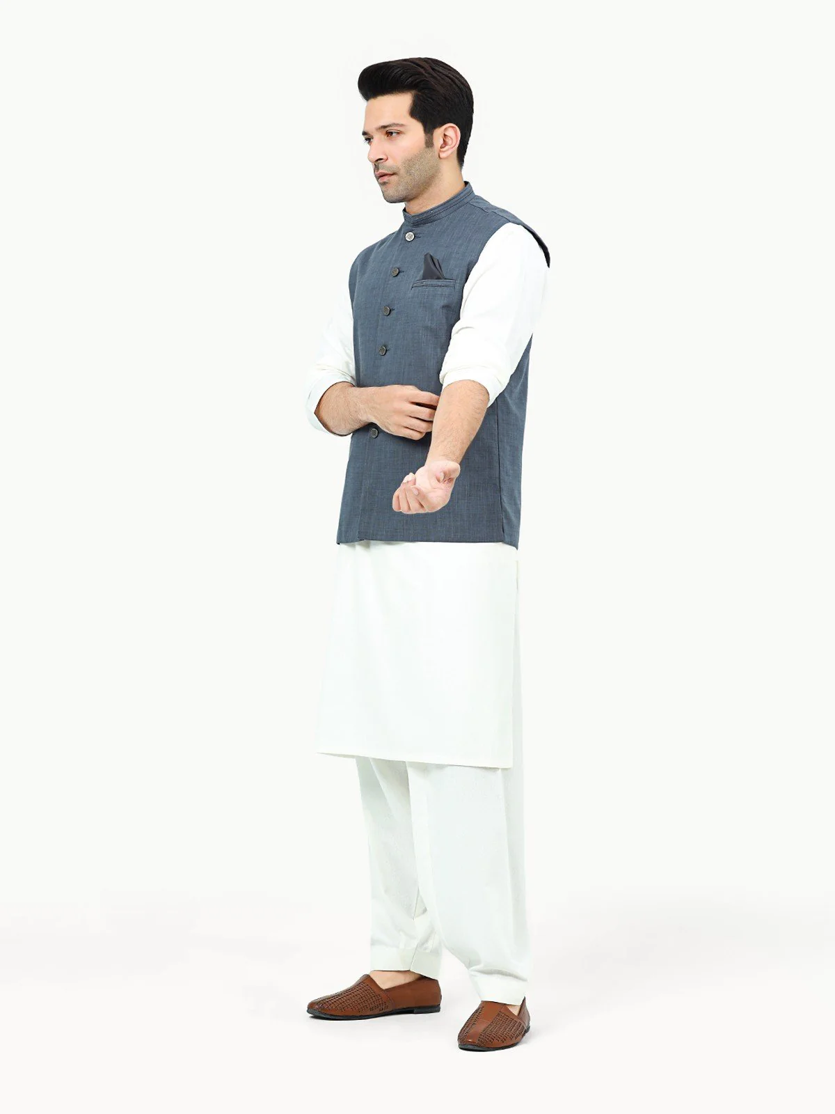 Cotton Waistcoat - EMTWC22-35797 - Image 3