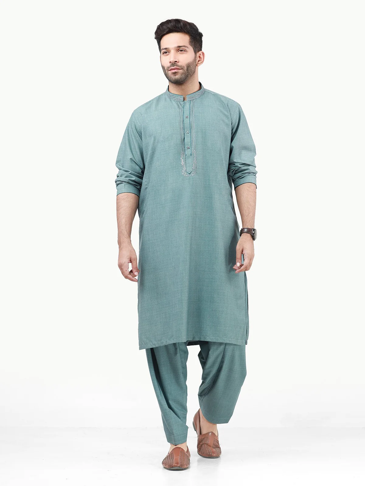 Embroidered Blended Shalwar Kameez - EMTKS22S-40959