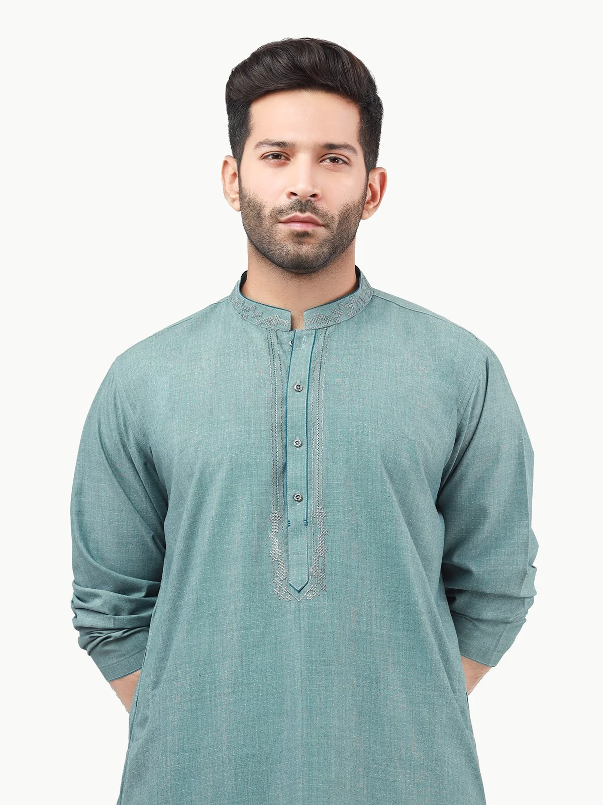 Embroidered Blended Shalwar Kameez - EMTKS22S-40959 - Image 2
