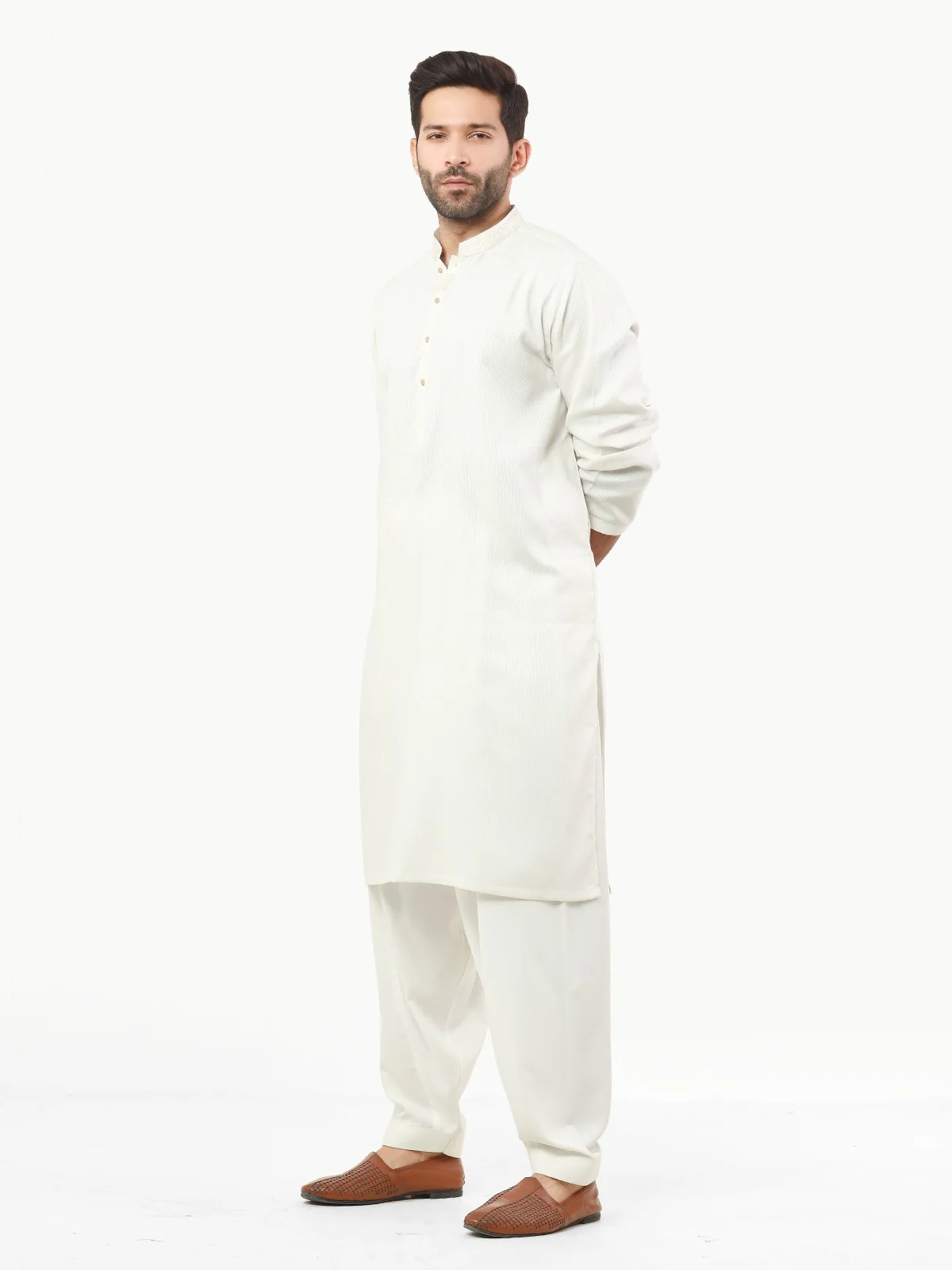 Embroidered Blended Shalwar Kameez - EMTKS22S-40974 - Image 3