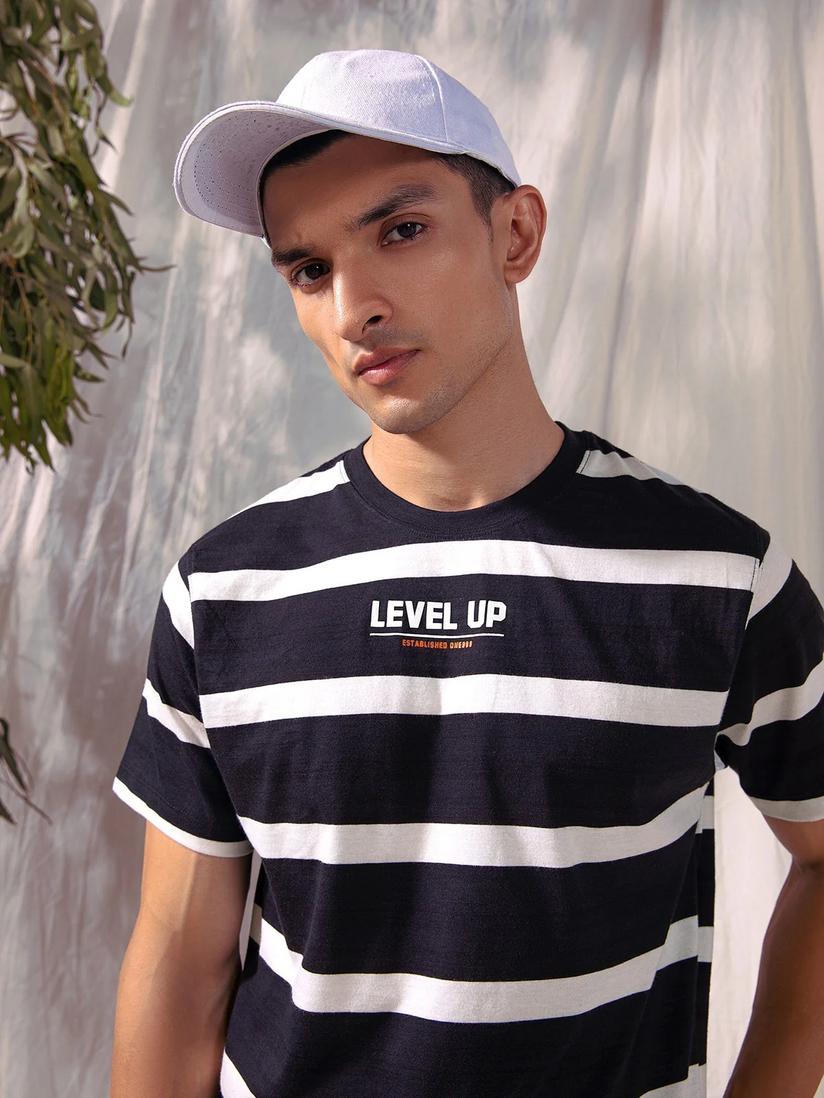 Crew Neck Striped Tee - EMTGT23-008 - Image 2