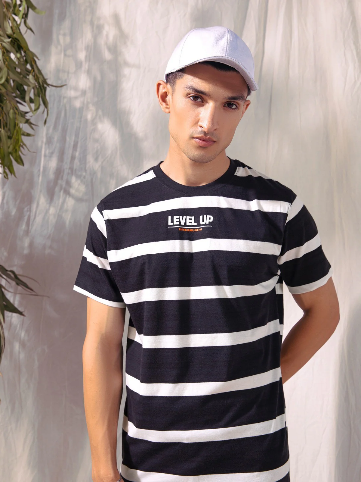 Crew Neck Striped Tee - EMTGT23-008 - Image 4