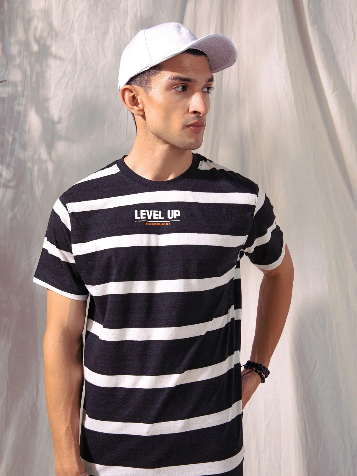 Crew Neck Striped Tee - EMTGT23-008 - Image 5