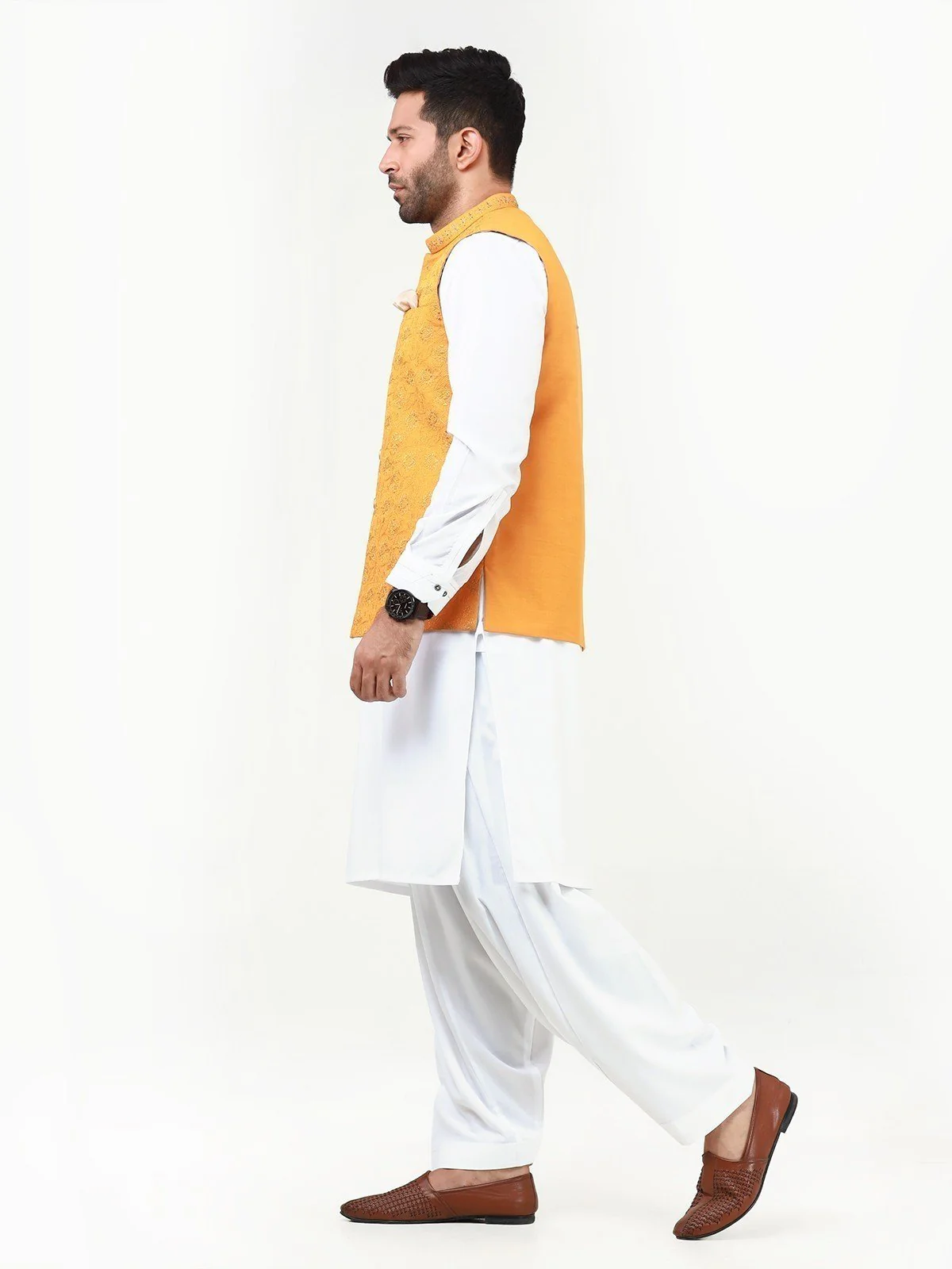Embroidered Khaddar Waistcoat - EMTWCC22-130 - Image 3