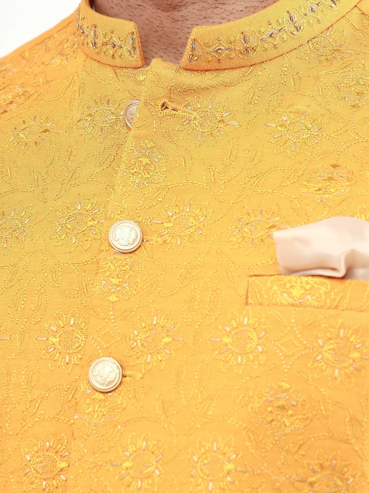 Embroidered Khaddar Waistcoat - EMTWCC22-130 - Image 4