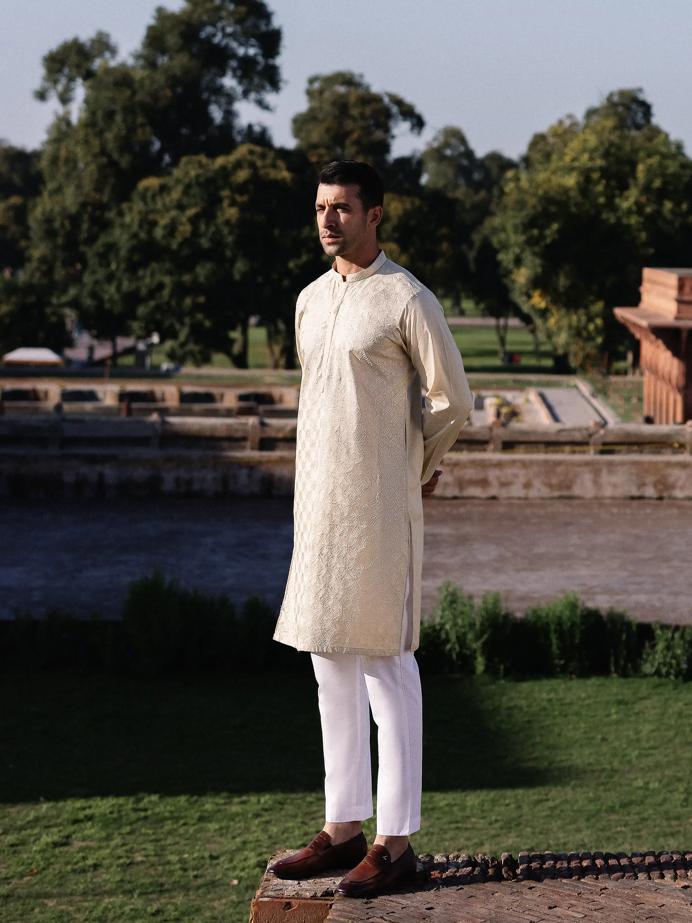 Embroidered Cotton Kurta - EMTK25-99492 - Image 7