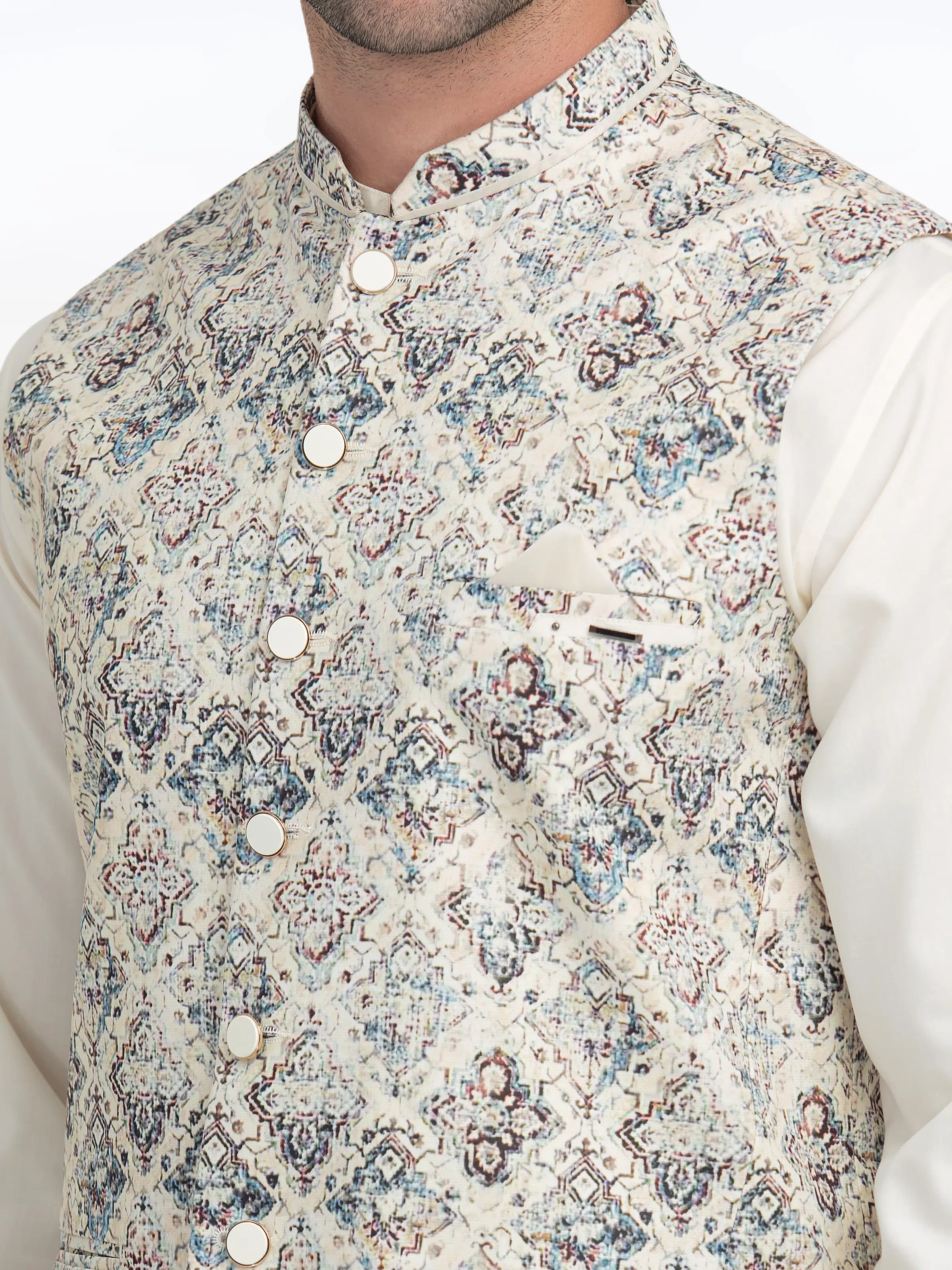 Cotton Waistcoat - EMTWC5-35933 - Image 3