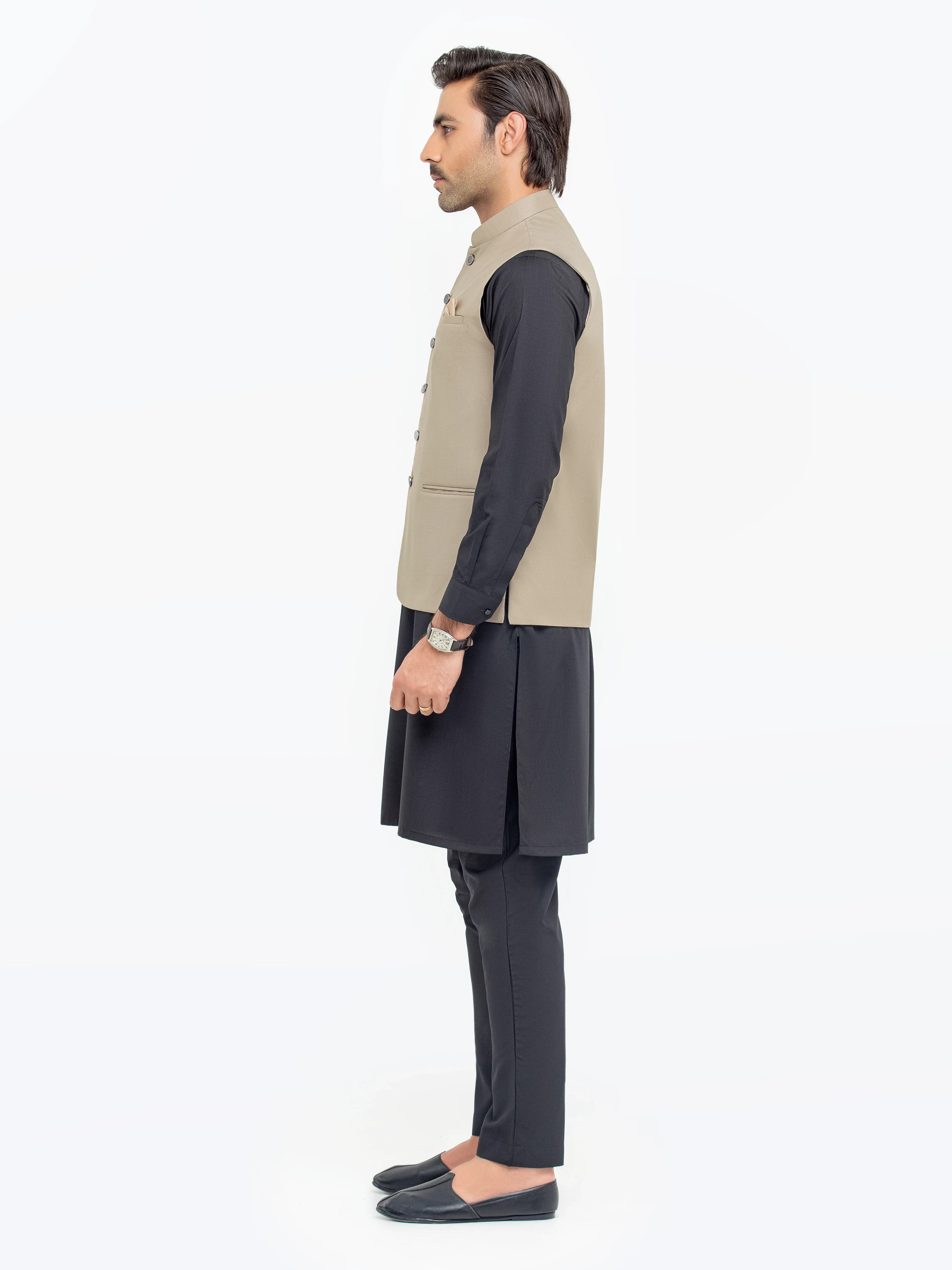 Plain Waistcoat - EMTWCP5-35945 - Image 4