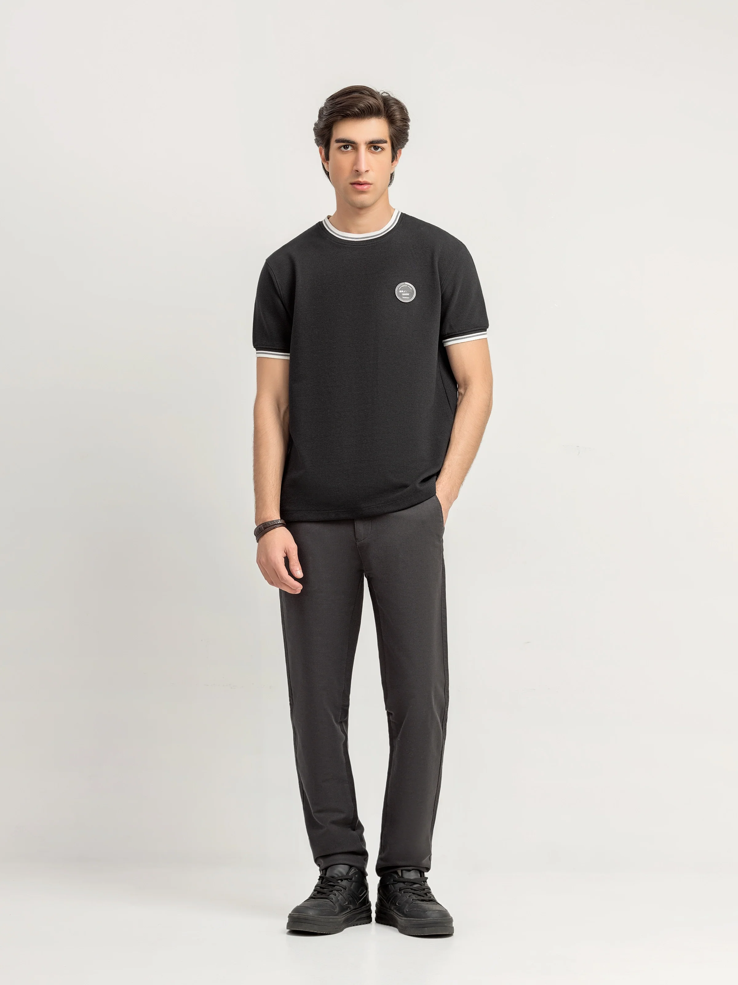 Crew Neck Classic Tee - EMTGT6-001 - Image 2