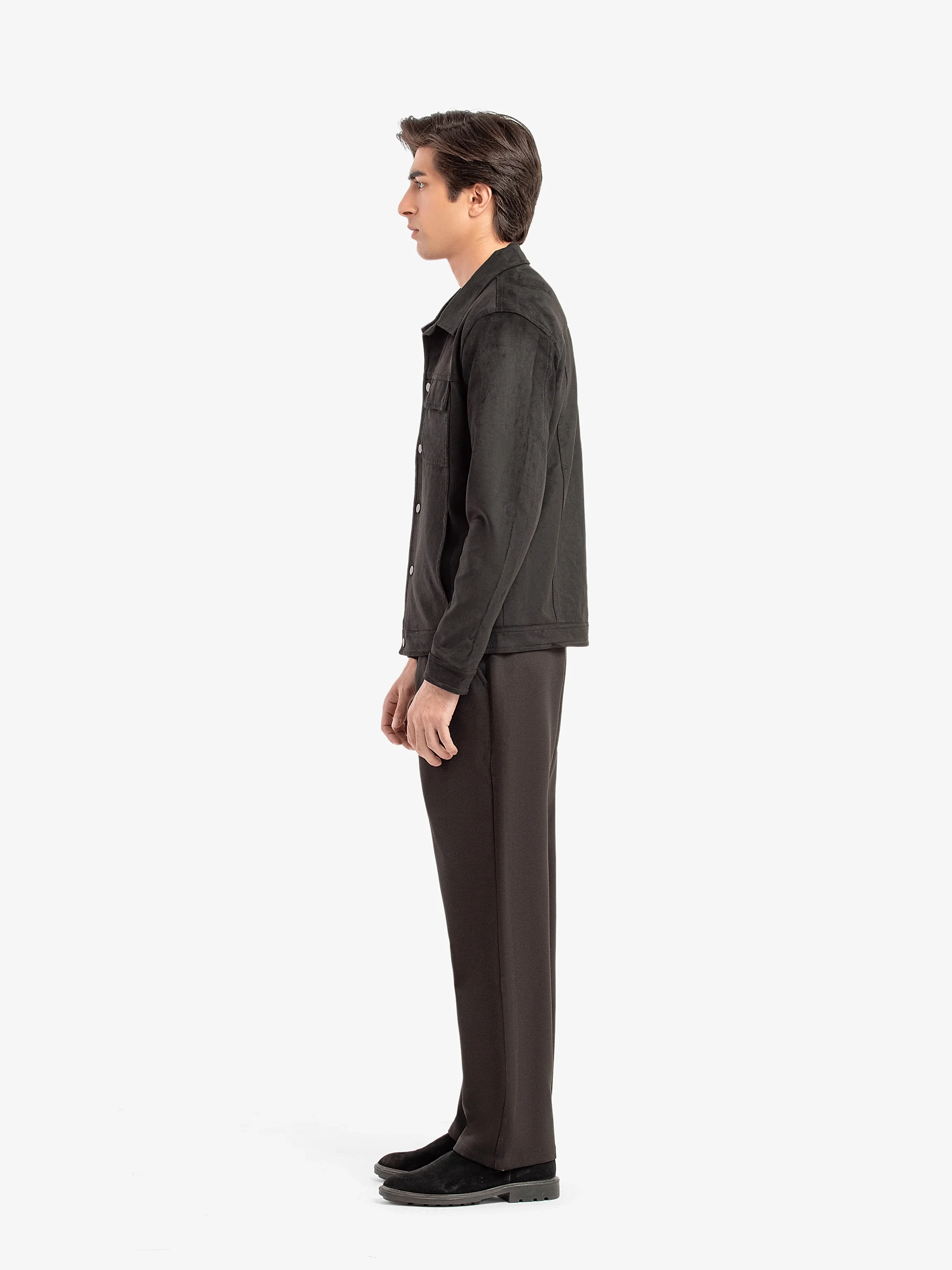 Double Pocket Suede Jacket - EMTJ5-003 - Image 4