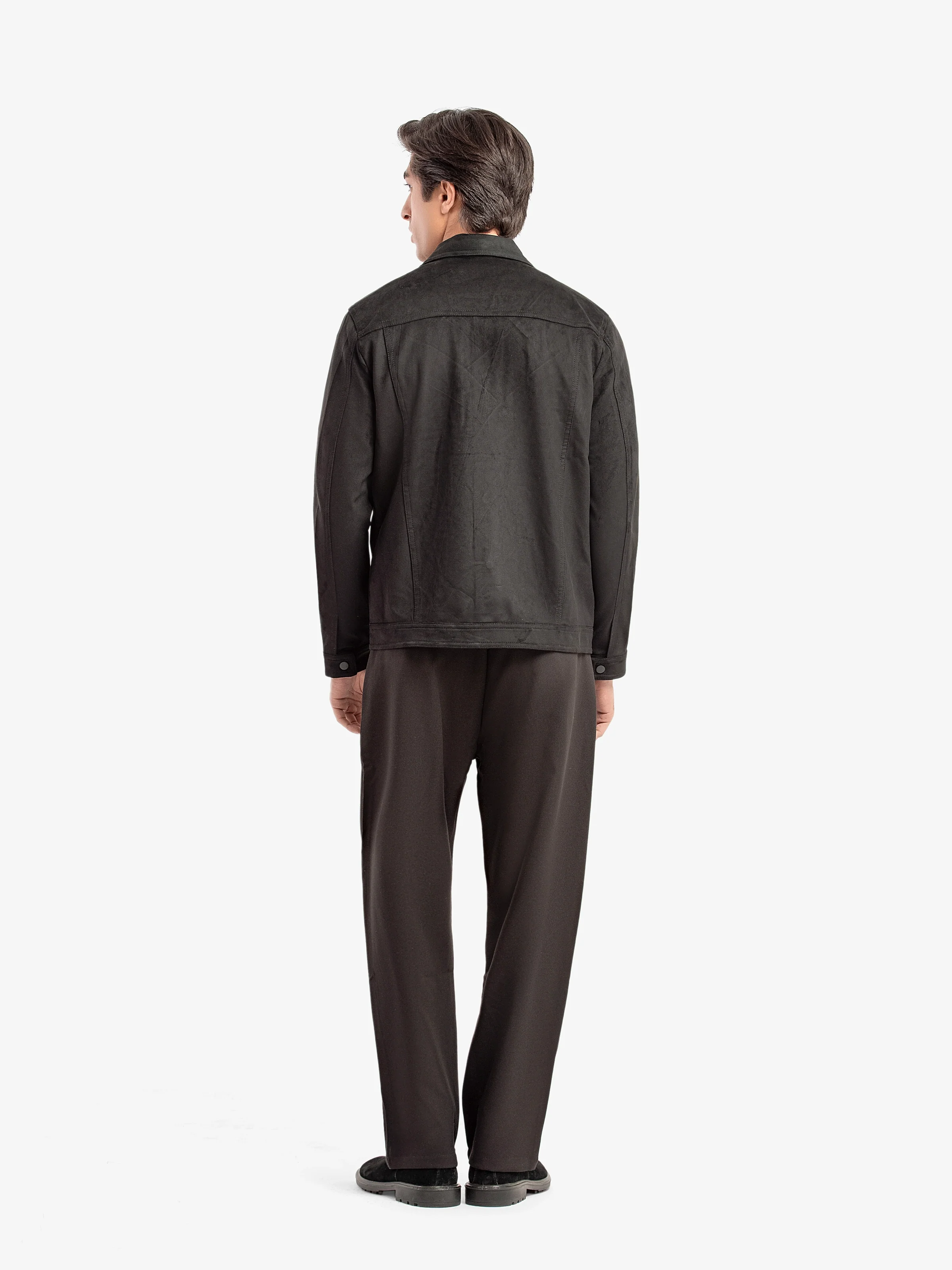 Double Pocket Suede Jacket - EMTJ5-003 - Image 5